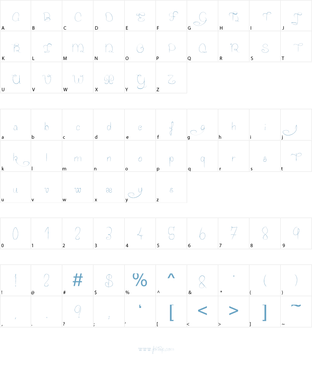 Mister Fish Font Character